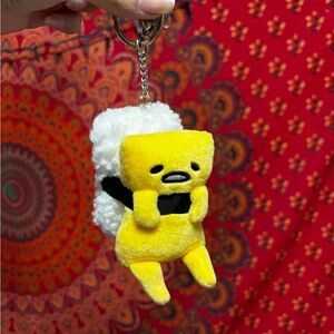 Sanrio Gudetama Lazy Egg Sushi Plush Keychain!